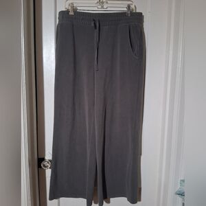 Natural Reflections Wide Leg Warm Holiday Sweatpants - Gray - Large